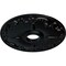 Ekena Millwork Kent Ceiling Medallion (Fits Canopies up to 5"), Hand-Painted Jet Black, 18"OD x 3 1/2"ID x 1 1/4"P CM18KEBLF - alternate 3